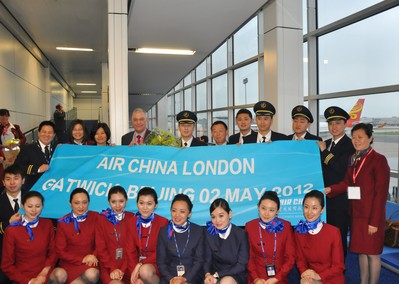 國(guó)航助力2012年奧運(yùn)會(huì)　開通北京直飛倫敦蓋特威克機(jī)場(chǎng)航線